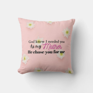 Cojín Decorativo Regalo del día de la madre cristiana para mamá de