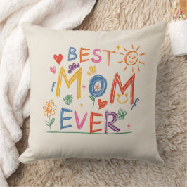 Cojín Decorativo Regalo del Día de la Madre, mejor mamá de todos