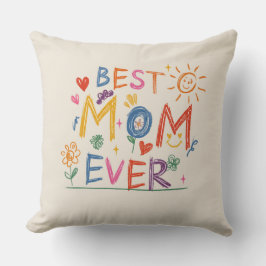 Cojín Decorativo Regalo del Día de la Madre, mejor mamá de todos