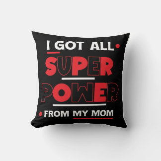 Cojín Decorativo Regalo del Día de la Madre | Superpotencia de mamá