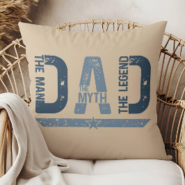 Cojín Decorativo Regalo del Día del Padre "DAD El Hombre Puede Leer