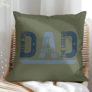 Cojín Decorativo Regalo del Día del Padre "DAD El Hombre Puede Leer
