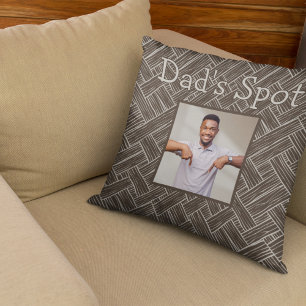 Cojín Decorativo Regalo del Día del Padre Marrón en el sofá del sof