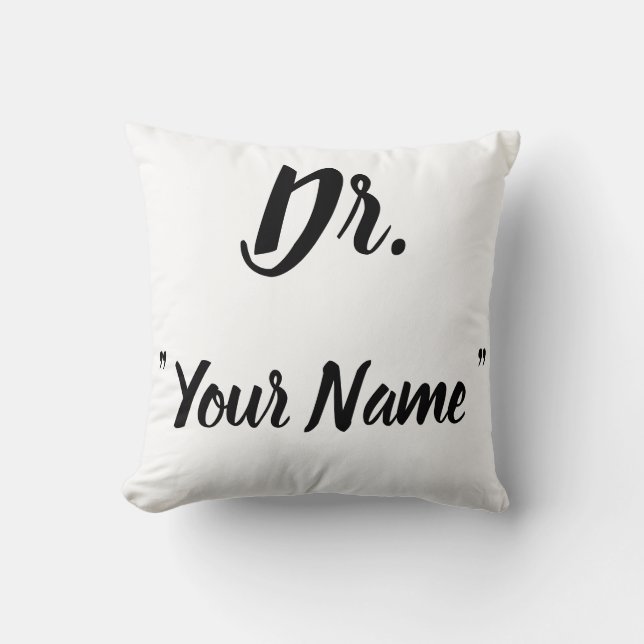 Cojín Decorativo Regalo del Médica Médica Pillow Personalizado (Anverso)