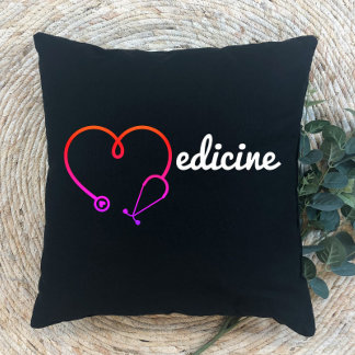 Cojín Decorativo Regalo del médica médico de estetoscopio cardiaco