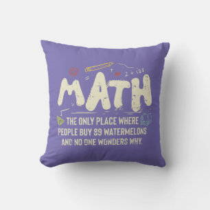 Cojín Decorativo Regalo del profesor de matemáticas