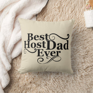 Cojín Decorativo Regalo divertido del Día del Padre Mejor anfitrión