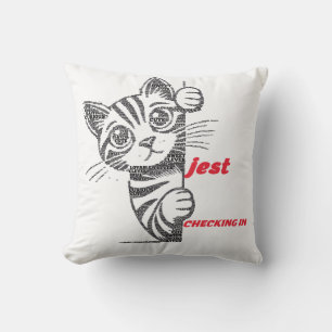 Cojín Decorativo Regalo divertido para mamá de gato Diseño tipogr