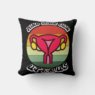 Cojín Decorativo Regalo Feminista Divertido Útero Antiguo Cuida Tus