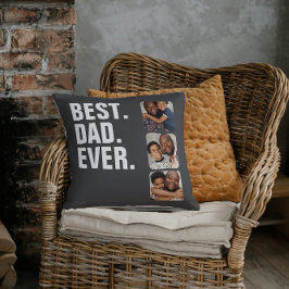 Cojín Decorativo Regalo fotográfico del Día del Padre Personalizado