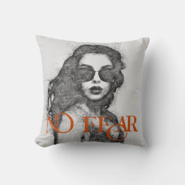 Cojín Decorativo Regalo Inspirador Sin Miedo Para Ella Arte De Pare