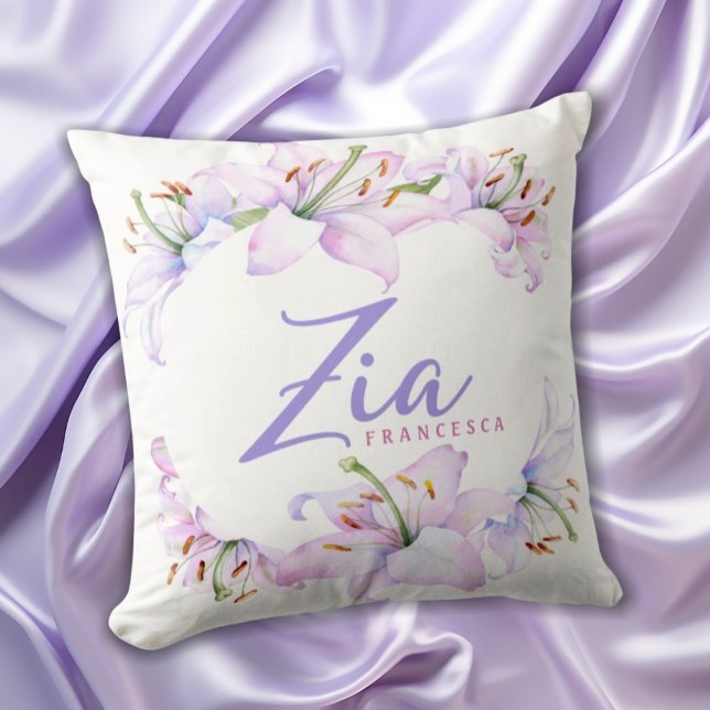 Cojín Decorativo Regalo italiano personalizado Zia por tía (Subido por el creador)