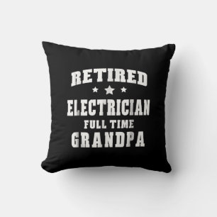 Cojín Decorativo Regalo masculino del abuelo de tiempo completo jub