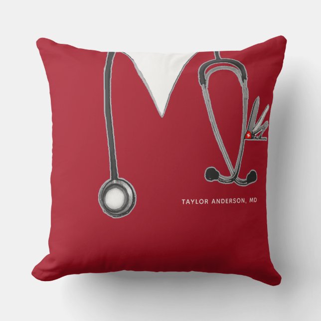 Cojín Decorativo Regalo Médica personalizado (Anverso)