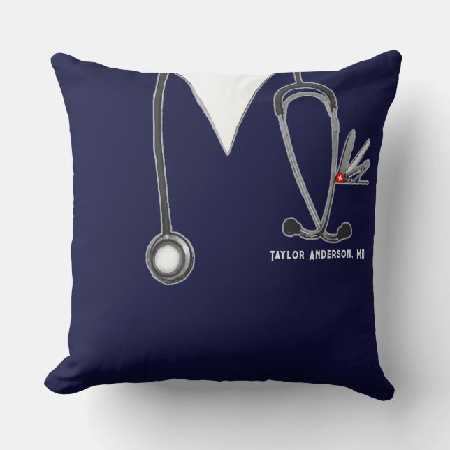 Cojín Decorativo regalo médica personalizado (Anverso)