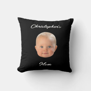 Cojín Decorativo Regalo moderno minimalista para mamá con foto del