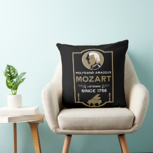 Cojín Decorativo Regalo para amante de la música de Mozart