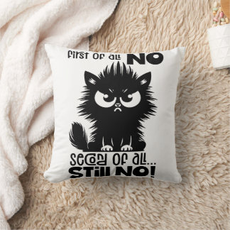 Cojín Decorativo Regalo para amantes de gatos divertido ante todo 