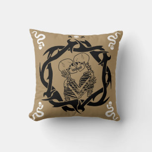Cojín Decorativo Regalo para amantes góticos oscuros románticos