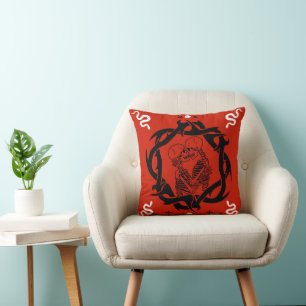 Cojín Decorativo Regalo para amantes góticos románticos oscuros