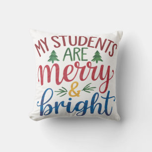 Cojín Decorativo Regalo para Maestro   Mis Estudiantes Están Alegre