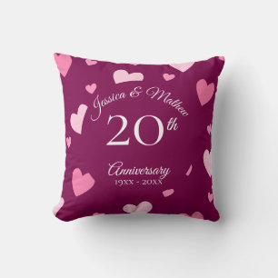 Cojín Decorativo Regalo Personalizado de Aniversario de Boda