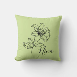 Cojín Decorativo Regalo personalizado de flor de abeja de miel