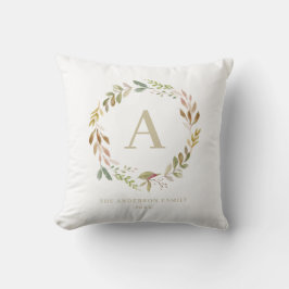 Cojín Decorativo Regalo personalizado de follaje acuático