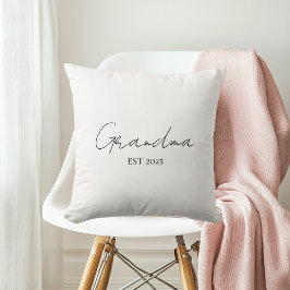Cojín Decorativo Regalo personalizado de la abuela minimalista EST