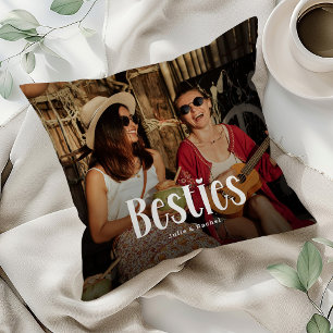 Cojín Decorativo Regalo personalizado de mejores amigas 'BESTIES' 