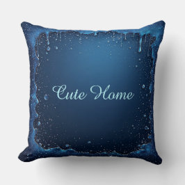 Cojín Decorativo Regalo personalizado de nombre azul