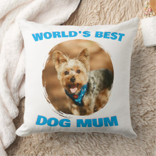 Cojín Decorativo Regalo personalizado mínimo mejor perro gato mamá