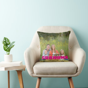 Cojín Decorativo Regalo personalizado para ABUELA recuerdo de foto