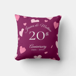 Cojín Decorativo Regalo Personalizado para Aniversario de Boda