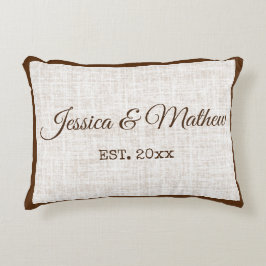 Cojín Decorativo Regalo Personalizado para Aniversario de Boda