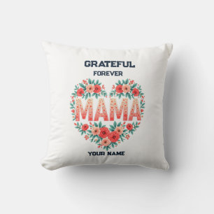 Cojín Decorativo Regalo Personalizado para Mamá   Diseño de Nombre 