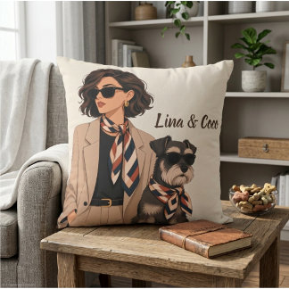 Cojín Decorativo "Regalo personalizado para mamá perruna" "Propieta