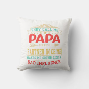 Cojín Decorativo Regalo por el Día del Padre - me llaman "pap" de m
