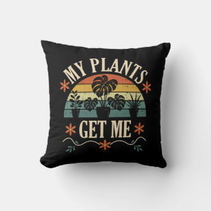 Cojín Decorativo Regalo Retro para Amantes de Plantas que Me Hacen