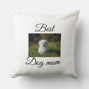 Cojín Decorativo Regalo simple y colorido para mamá de perro con no
