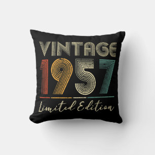 Cojín Decorativo Regalos de 65 años Vintage 1957 Edición limitada 6