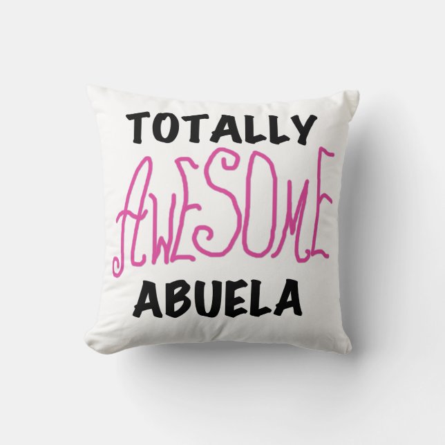 Cojín Decorativo Regalos de Abuela Rosa Totalmente Asombrosos (Anverso)