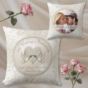 Cojín Decorativo Regalos de Algodón Personalizados con Foto para 2º
