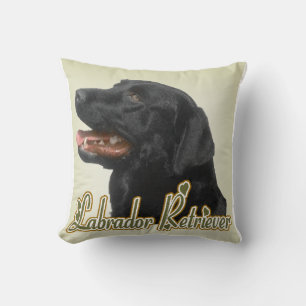 Cojín Decorativo Regalos de arte de Labrador Negro