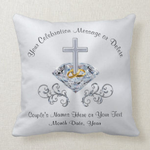 Cojín Decorativo Regalos de boda cristiana o aniversario cristiano