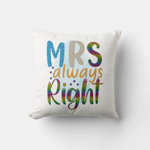 Cojín Decorativo Regalos de Boda   Señora Siempre Tiene Razón