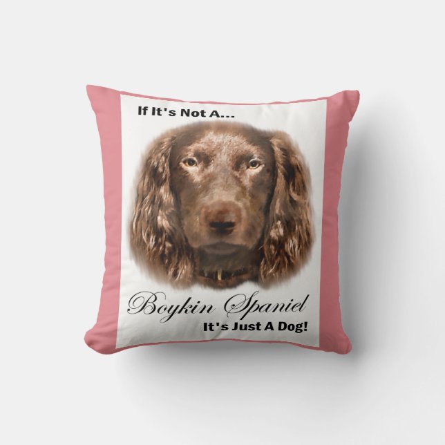 Cojín Decorativo Regalos de Boykin Spaniel (Anverso)