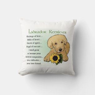Cojín Decorativo Regalos de cachorros de Labrador Retriever Heritag