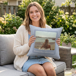 Cojín Decorativo Regalos de Fotos Personalizados para Mujer de 21 A