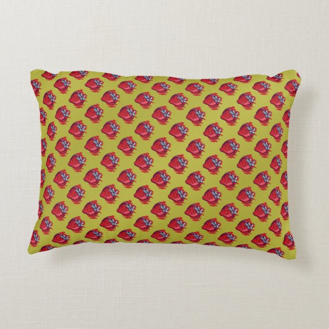 Cojín Decorativo Regalos de fresa (Reverso)